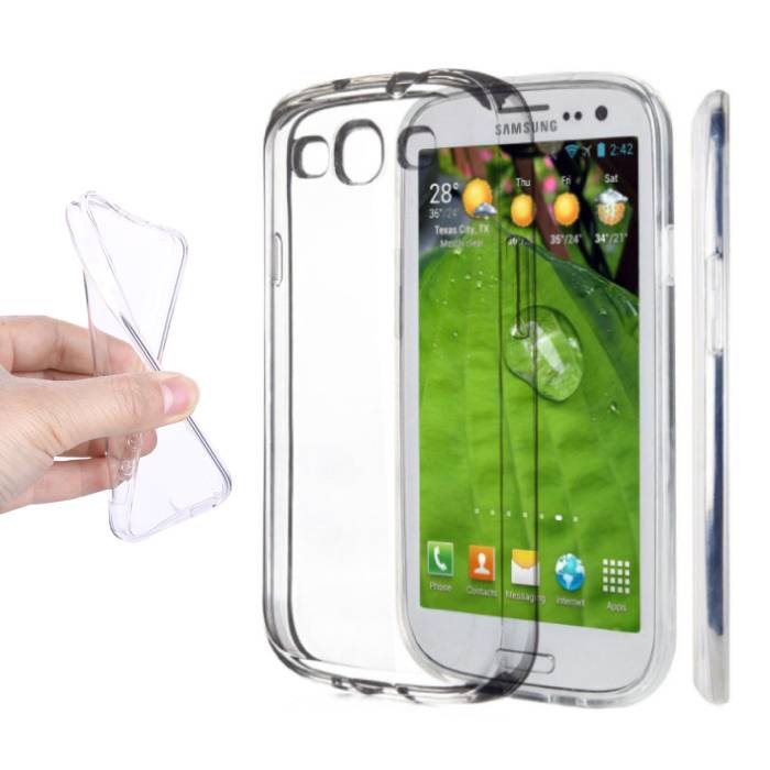 Stuff Certified® Custodia in silicone TPU trasparente per Samsung Galaxy S3