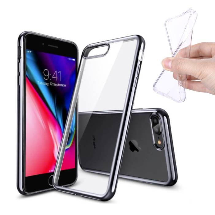 Coque en TPU en silicone transparente pour iPhone 8 Plus