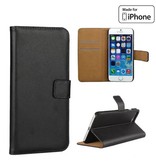Stuff Certified® Étui portefeuille à rabat pour iPhone 7 Plus et 8 Plus, noir