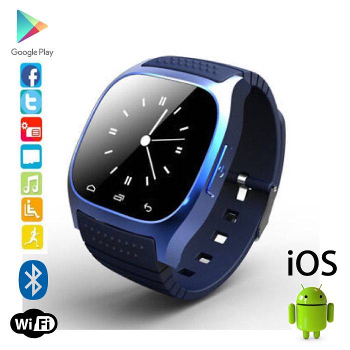 leven Intact Aantrekkelijk zijn aantrekkelijk Originele M26 Smartwatch Smartphone Horloge OLED Android iOS Blauw | Stuff  Enough.be