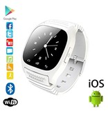 Stuff Certified® Original M26 Smartwatch Smartphone Fitness Sport Activity Tracker Watch OLED Android iOS iPhone Samsung Huawei White