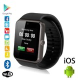 Stuff Certified® Original GT08 Smartwatch Smartphone Fitness Sport Activity Tracker Watch OLED Android iOS iPhone Samsung Huawei Black