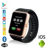 Stuff Certified® Originele GT08 Smartwatch Smartphone Fitness Sport Activity Tracker Horloge OLED Android iOS iPhone Samsung Huawei Goud