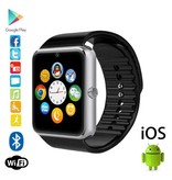 Stuff Certified® Original GT08 Smartwatch Smartphone Fitness Deporte Rastreador de actividad Reloj OLED Android iOS iPhone Samsung Huawei Silver