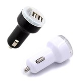 Stuff Certified® 3-Pack High Speed Double Car Charger / Dual Carcharger Black / White