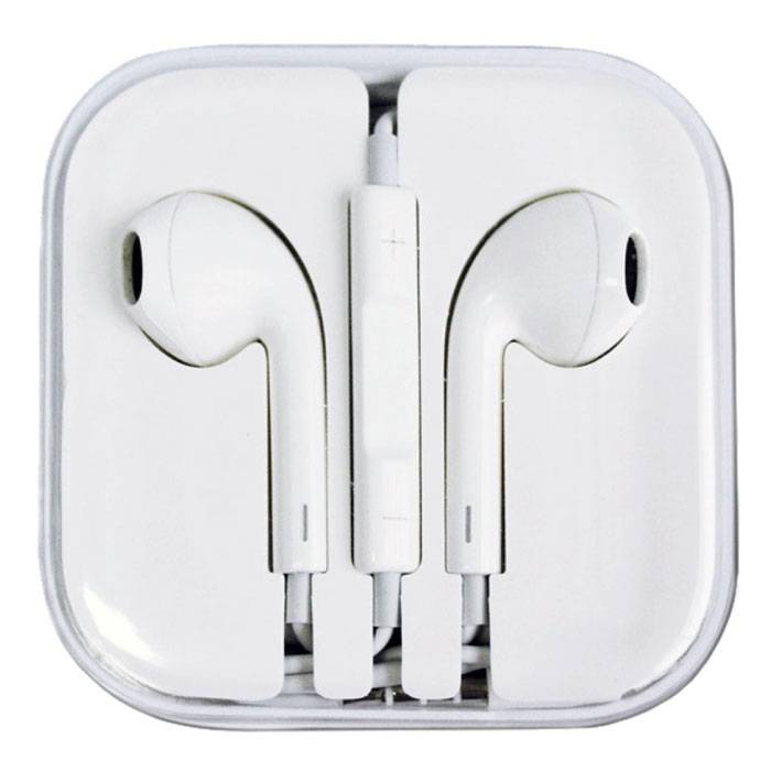 Paquete de 5 auriculares internos para iPhone / iPad / iPod Auriculares Buds Ecouteur Auriculares blancos - Sonido claro
