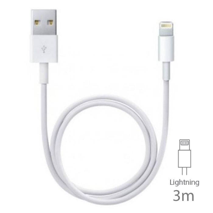 Stuff Certified® 3-Pack Lightning USB Oplaadkabel voor iPhone/iPad/iPod Datakabel  3 Meter