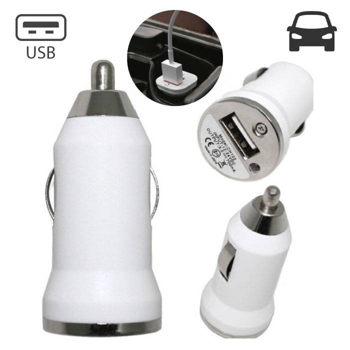 Stuff Certified® 10er-Pack iPhone / iPad / iPod AAA + Autoladegerät USB - Weiß - Schnellladung