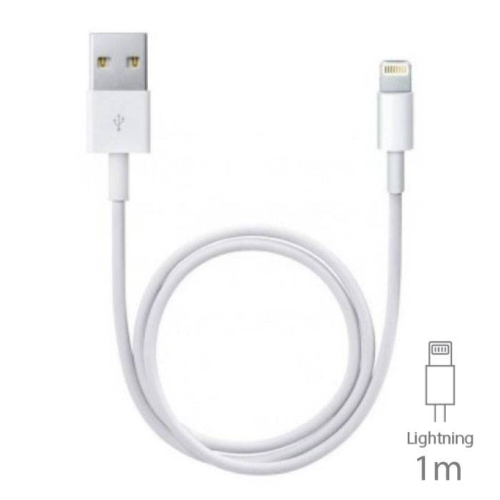 Paquete de 5 Cargadores USB Lightning para iPhone / iPad / iPod Cable  Cargador de carga Cable de sincronización de datos 1 metro