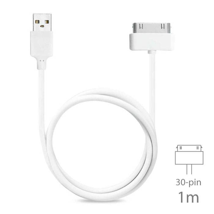 Stevig Necklet Laboratorium 2-Pack 30-pin USB Oplader voor iPhone/iPad/iPod Kabel Charging Charger |  Stuff Enough.be