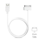 Stuff Certified® 3-Pack 30-pin USB Charger for iPhone / iPad / iPod Cable Charging Charger Data Sync Cable 1 Meter