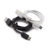 Stuff Certified® Paquete de 2 USB 2.0 - Cable de carga micro-USB Cargador Cable de datos Datos Android 1 metro Negro