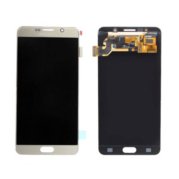 Stuff Certified® Schermo Samsung Galaxy Note 5 N9200 / N920A / N920T / N920V / N920P (Touchscreen + AMOLED + Parti) Qualità A + - Bianco / Blu / Oro