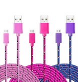Stuff Certified® Câble de chargement USB Lightning pour iPhone / iPad / iPod Câble de données de chargeur en nylon tressé de données 1 mètre blanc