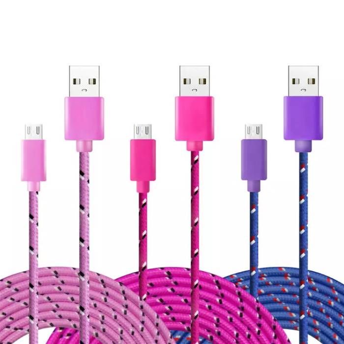 Stuff Certified® iPhone / iPad / iPod Lightning USB-Ladekabel Geflochtenes Nylon-Ladegerät Daten Kabeldaten 1 Meter Weiß