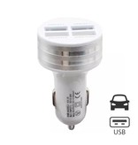 Stuff Certified® Cargador de coche / cargador de coche de 4 puertos USB cuádruple de alta velocidad 5V - 4.1A Plata