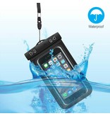 Stuff Certified® Waterproof Case Pouch Pouch Universal iPhone Samsung Huawei Black - Up to 5.8 "Airbag