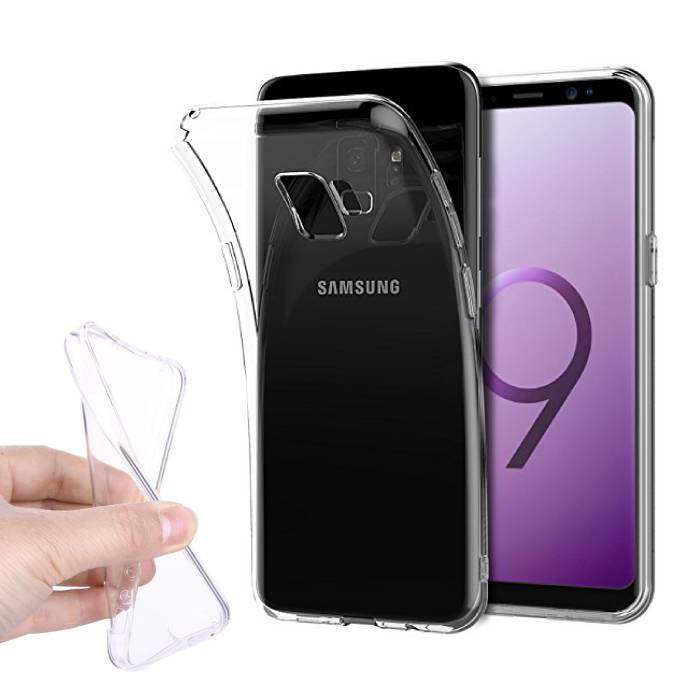 Coque en TPU transparente en silicone pour Samsung Galaxy S9