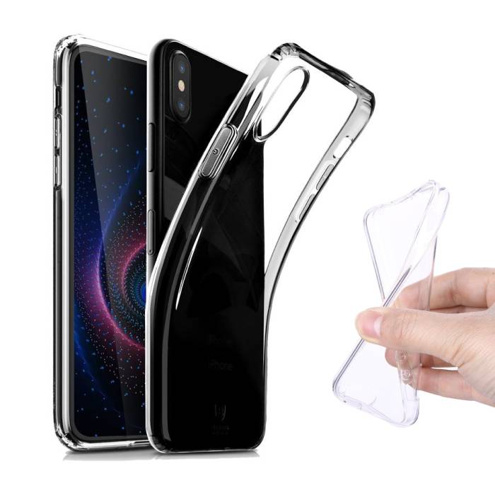 Custodia in silicone TPU trasparente per Huawei P20