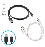 Stuff Certified® 10-Pack USB - USB-C Charging Cable Data Cable Android 1 Meter Black / White
