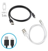 Stuff Certified® Confezione da 10 cavi di ricarica USB-USB-C, cavo dati Android, 1 metro, nero/bianco