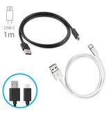 Stuff Certified® 3-Pack USB - USB-C Charging Cable Data Cable Android 1 Meter Black / White