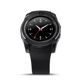 Stuff Certified® Original V8 Smartwatch HD Smartphone Fitness Sport Activity Tracker Watch OLED iOS Android iPhone Samsung Huawei Black