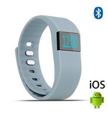 Stuff Certified® Original TW64 Smartband Fitness Sport Activity Tracker Reloj inteligente Reloj inteligente OLED iOS Android iPhone Samsung Huawei Gris