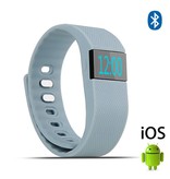 Stuff Certified® Originale TW64 Smartband Fitness Sport Activity Tracker Smartwatch Smartphone Orologio OLED iOS Android iPhone Samsung Huawei Grigio