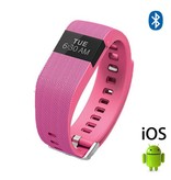 Stuff Certified® Original TW64 Smartband Fitness Sport Aktivität Tracker Smartwatch Smartphone Uhr OLED iOS Android iPhone Samsung Huawei Pink