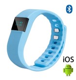 Stuff Certified® Originele TW64 Smartband Fitness Sport Activity Tracker Smartwatch Smartphone Horloge OLED iOS Android iPhone Samsung Huawei Lichtblauw