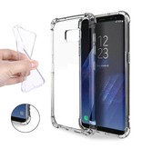 Stuff Certified® Transparente klare Stoßstangenhülle Silikon TPU Hülle Anti-Shock Samsung Galaxy S8 Plus