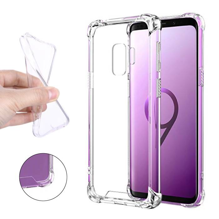 Przezroczysty, przezroczysty zderzak Samsung Galaxy S9 Plus Silikonowe etui z TPU Anti-Shock