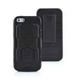 Stuff Certified® Funda rígida para iPhone SE (2016) Future Armor, color negro