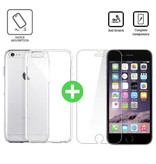 Stuff Certified® Custodia in TPU trasparente per iPhone 6 + protezione dello schermo in vetro temperato