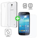 Stuff Certified® Samsung Galaxy S4 Transparant TPU Hoesje + Screen Protector Tempered Glass