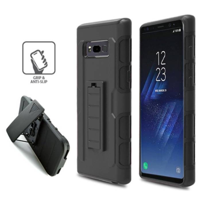 Morse code Strippen Bruin Samsung Galaxy S8 Plus Hoesje kopen? Future Armor Hard Case bij ons  beschikbaar! | Stuff Enough.be