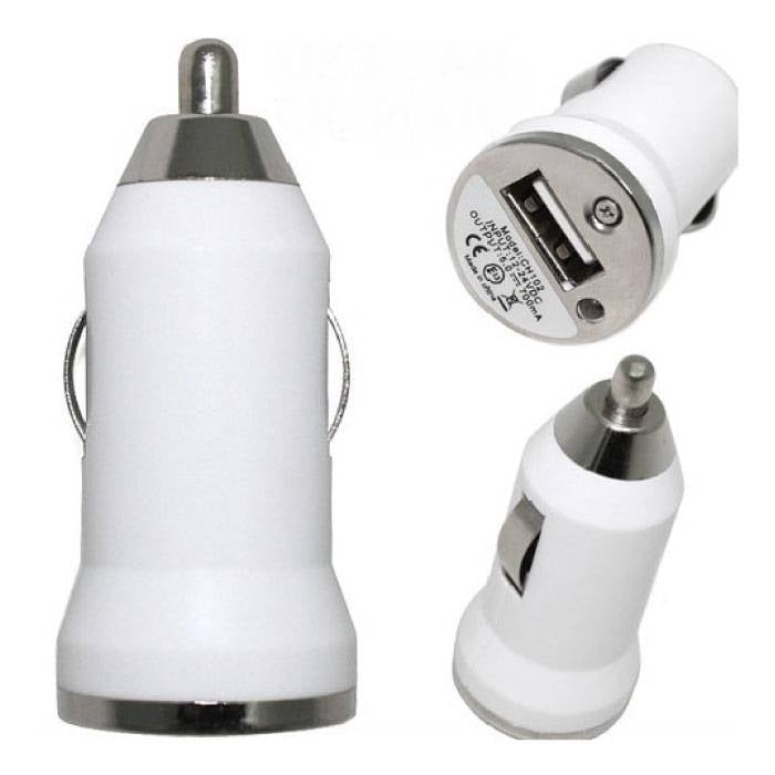 iPhone / iPad / iPod AAA + Cargador de coche 5V - 1A USB - Carga rápida - Blanco