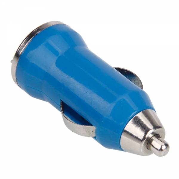 iPhone/iPad/iPod AAA+ Autolader 5V - 1A USB - Snel opladen - Blauw