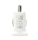 USAMS USAMS Dual Car Charger / Carcharger 5V - 3.1A Blanc