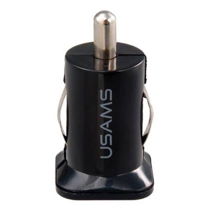 Chargeur de voiture USB double port Noir 3.1A USAMS