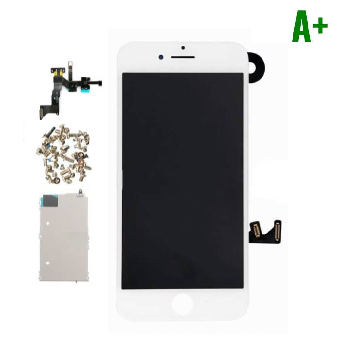 Stuff Certified® Pantalla preensamblada para iPhone 7 (pantalla táctil + LCD + piezas) Calidad A + - Blanco