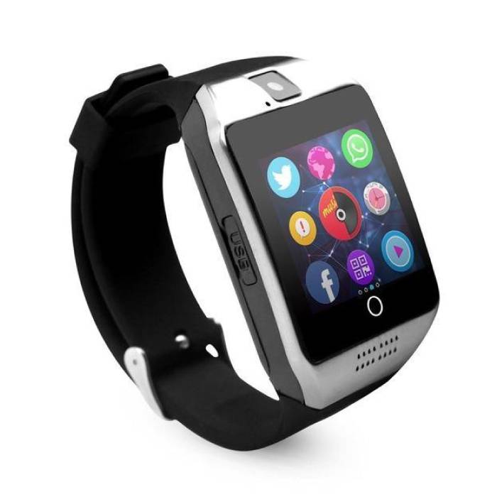 verbergen tiener ornament Originele Q18 Smartwatch Smartphone Horloge OLED Android iOS Zilver | Stuff  Enough.be