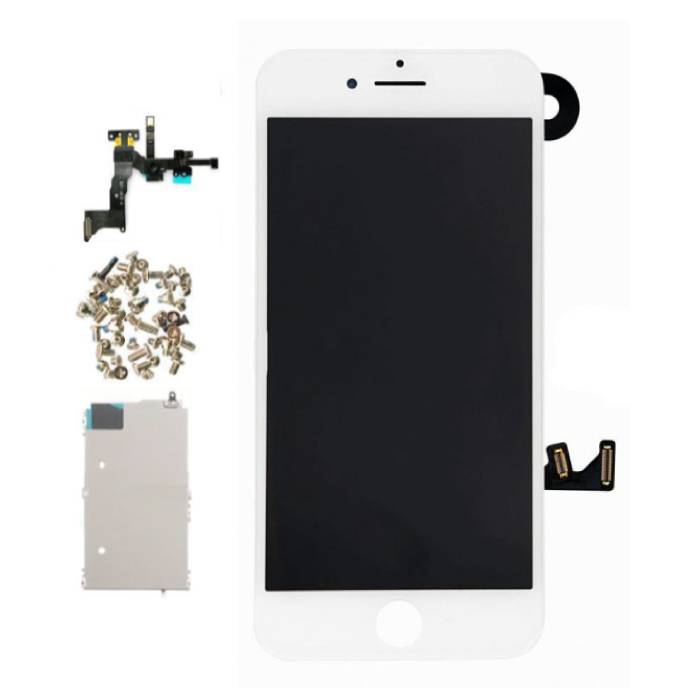iPhone 7 Plus Wstępnie zmontowany ekran (ekran dotykowy + LCD + części) Jakość AA + - biały