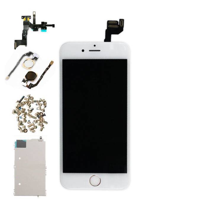 iPhone 6S 4.7 "Display preassemblato (touchscreen + LCD + parti) AA + qualità - bianco