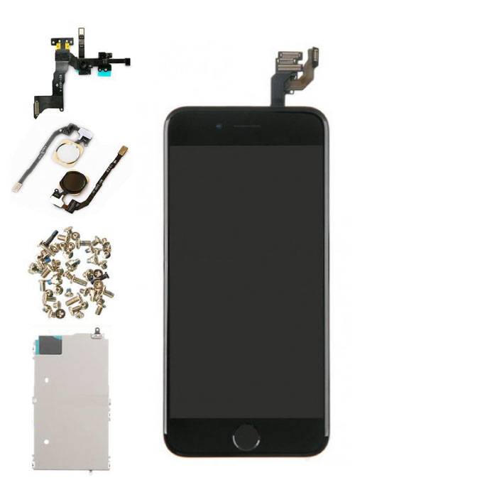 iPhone 6 4.7 "Schermo preassemblato (touchscreen + LCD + parti) AA + qualità - nero