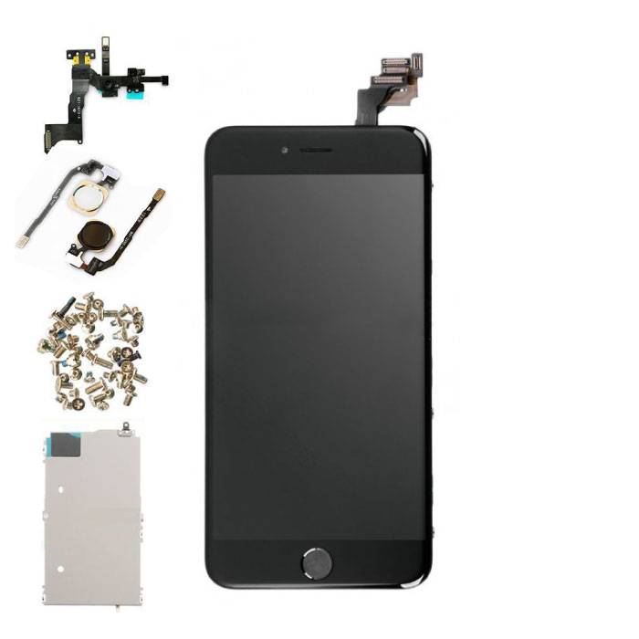 iPhone 6 Plus Vormontierter Bildschirm (Touchscreen + LCD + Teile) AA + Qualität - Schwarz