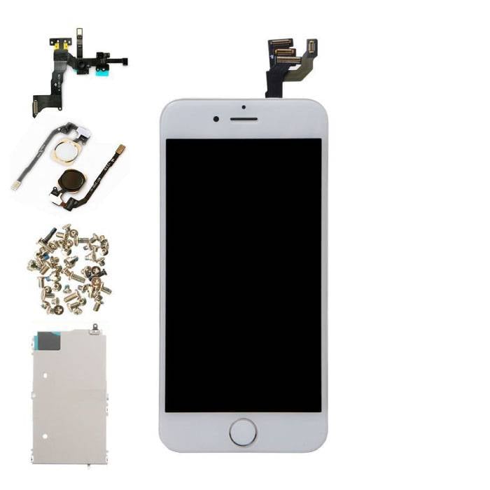 iPhone 6 4.7 "Schermo preassemblato (touchscreen + LCD + parti) AA + qualità - bianco