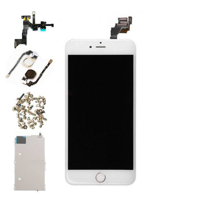 iPhone 6 Plus Vormontierter Bildschirm (Touchscreen + LCD + Teile) AA + Qualität - Weiß