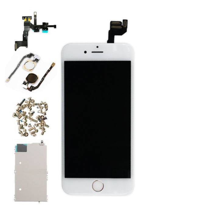 Wstępnie zmontowany wyświetlacz iPhone 6S 4,7 cala (ekran dotykowy + LCD + części) Jakość AAA + - biały